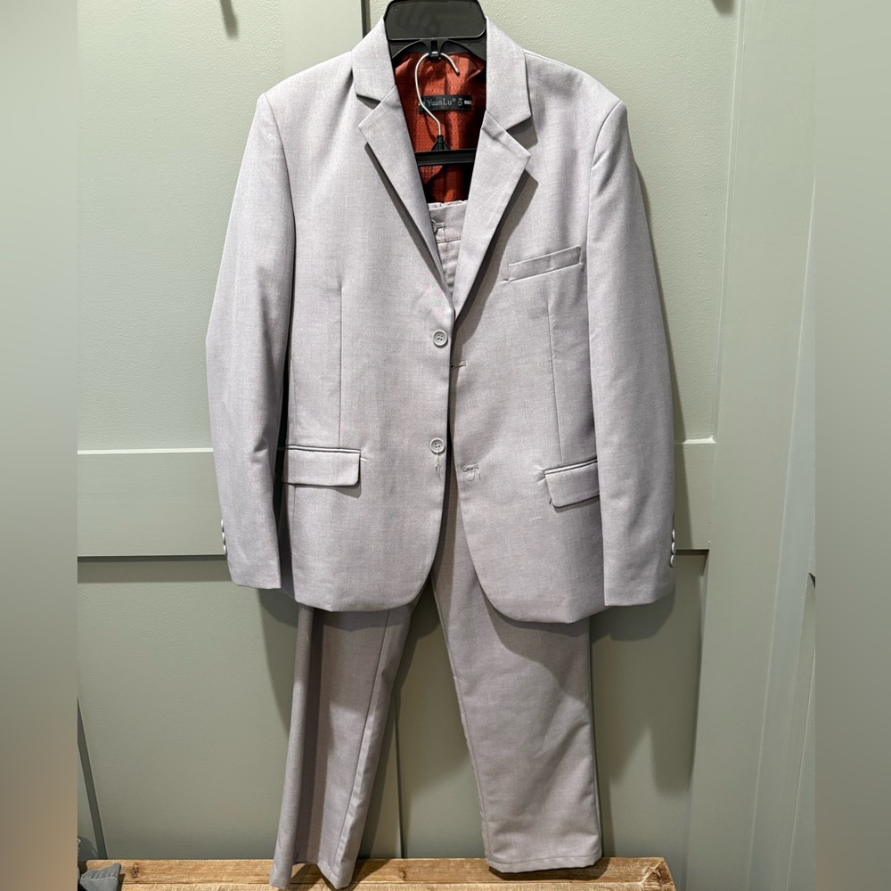 Boys Classic Gray Suit